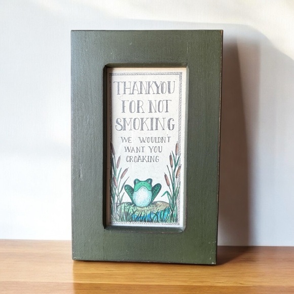 Family Creations Other - Vintage Thank You For Not Smoking Sign, No Smoking Sign